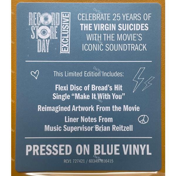 【全新限量藍彩膠2LP(12+7吋薄膜)】死亡日記 The Virgin Suicides/電影原聲帶/RSD 2025：圖片 2