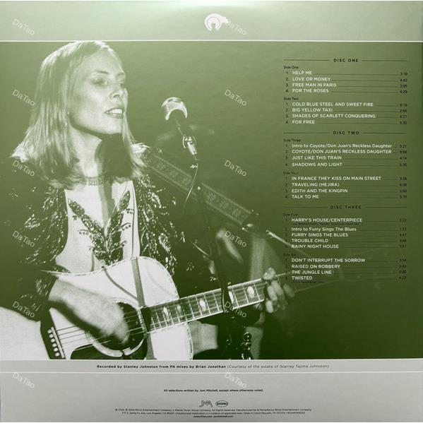 【全新限量黑膠3LP】瓊妮蜜雪兒 Joni Mitchell-1976 U.S. Tour/RSD 2025：圖片 2