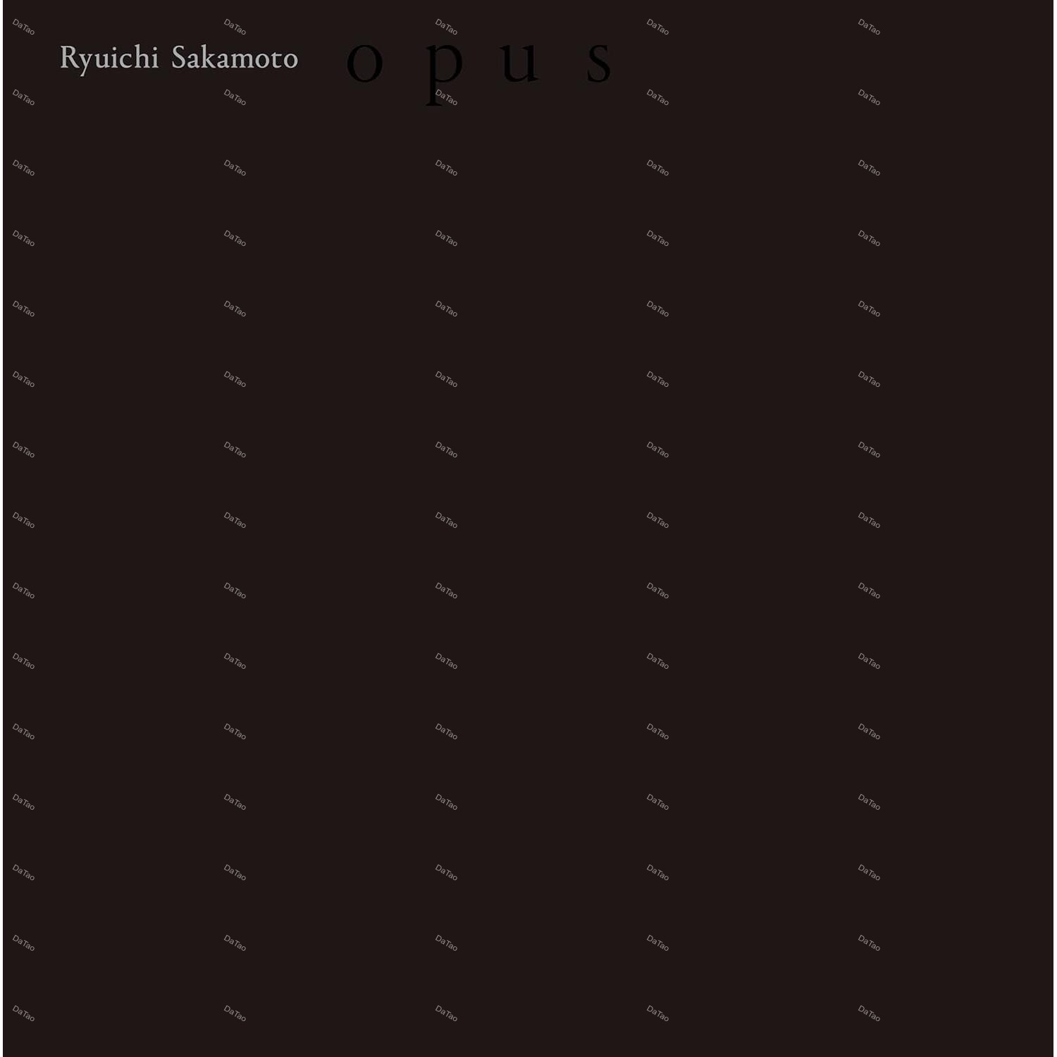 【全新限量黑膠45轉4LP盒裝】坂本龍一 SAKAMOTO Ryuichi-Opus 最後的鋼琴獨奏/ZJM-67096