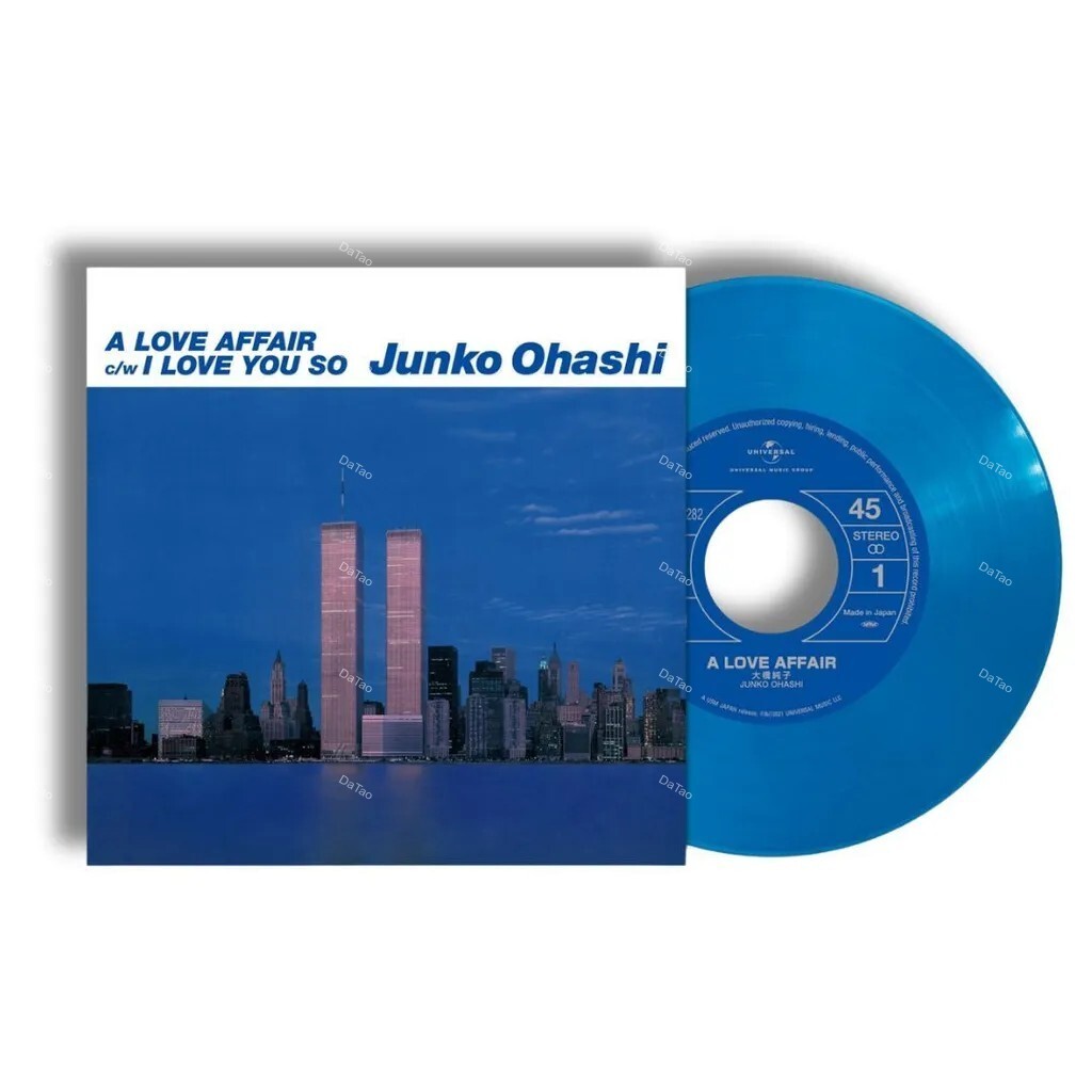 【全新限量透藍彩膠45轉7吋單曲】大橋純子 Junko - A Love Affair / I Love You So