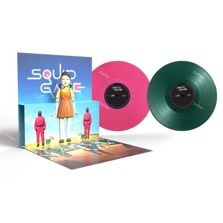 【全新限量綠+粉彩膠2LP】魷魚遊戲 Squid Game/影劇原聲帶/鄭在日/首批限量序號/180g/MOVATM436：圖片 3