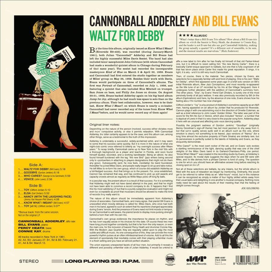 【全新限量黑膠】Cannonball Adderley & Bill Evans - Waltz for Debby：圖片 2