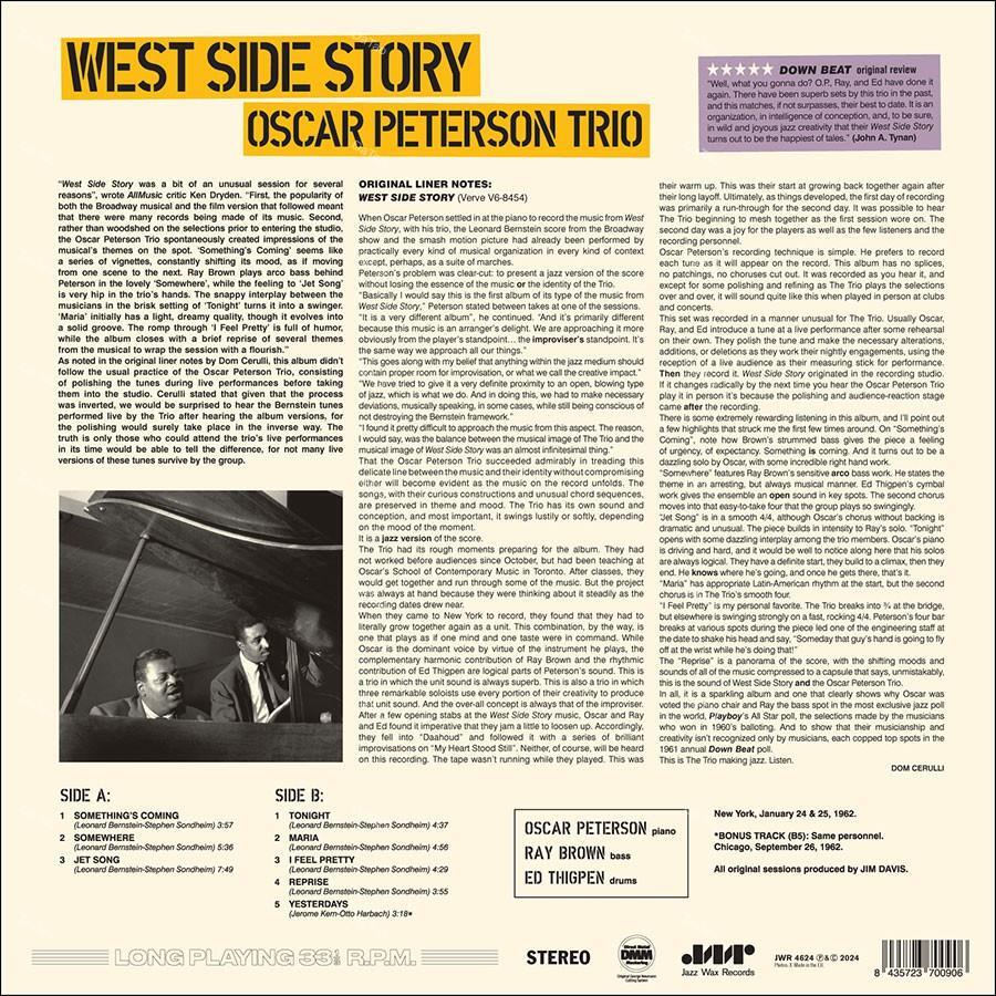 【全新限量原生黑膠】奧斯卡彼得生 Oscar Peterson - West Side Story/180g：圖片 2