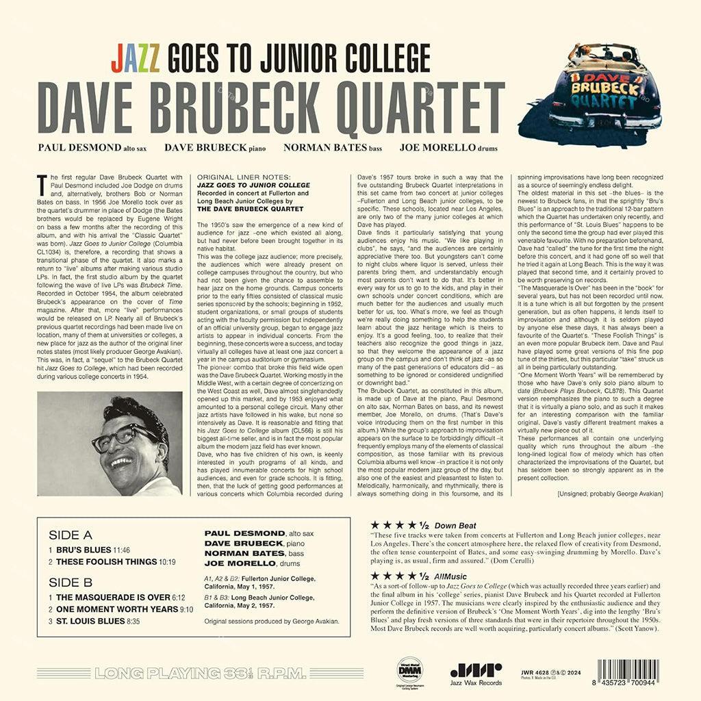 【全新限量原生黑膠】Dave Brubeck Quartet-Jazz Goes To Junior College：圖片 2
