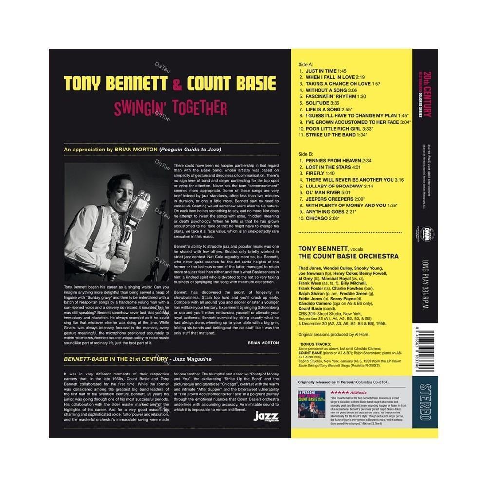 【全新限量橙彩膠】Tony Bennett & Count Basie - Swingin' Together/180g：圖片 2