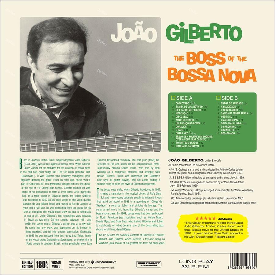 【全新限量原生黑膠】João Gilberto - The Boss Of The Bossa Nova/180g：圖片 2