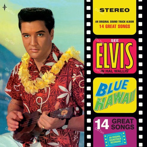 【全新限量黑+黃彩膠2LP(12+7吋)】貓王 Elvis Presley - 藍色夏威夷 Blue Hawaii