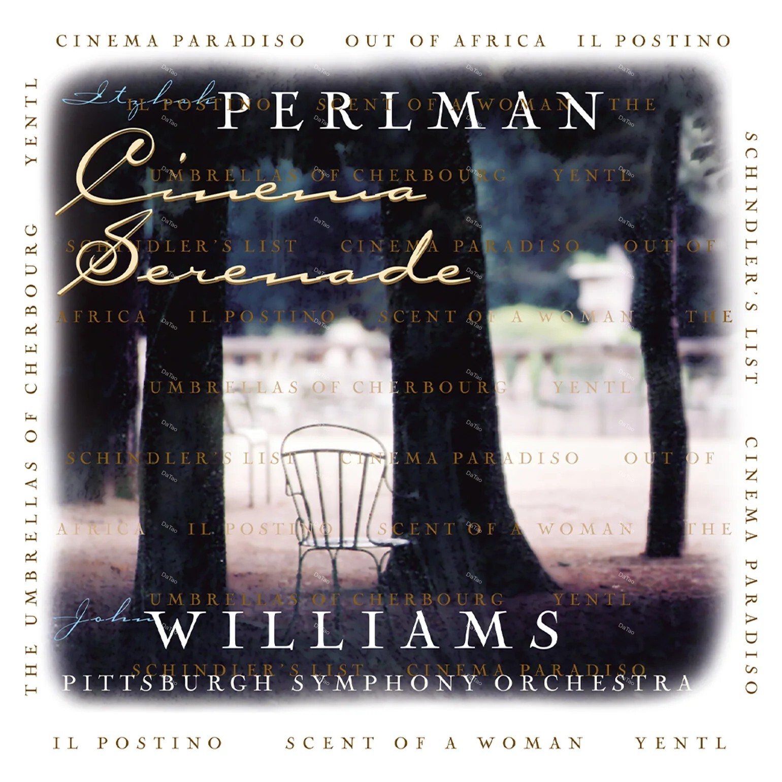 【預購】【全新限量水藍彩膠】帕爾曼的電影琴聲/Perlman-Cinema Serenade(辛德勒名單、女人香..)/180g：圖片 2