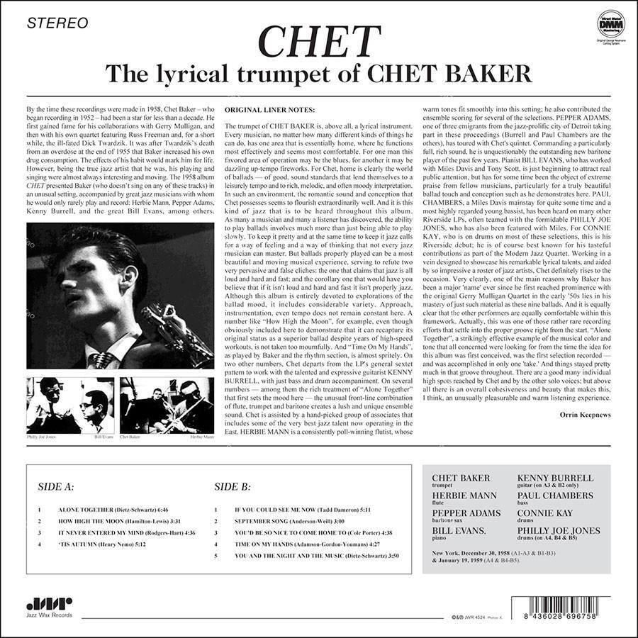 【全新限量黑膠】查特貝克 The Lyrical Trumpet of Chet Baker/180g：圖片 2