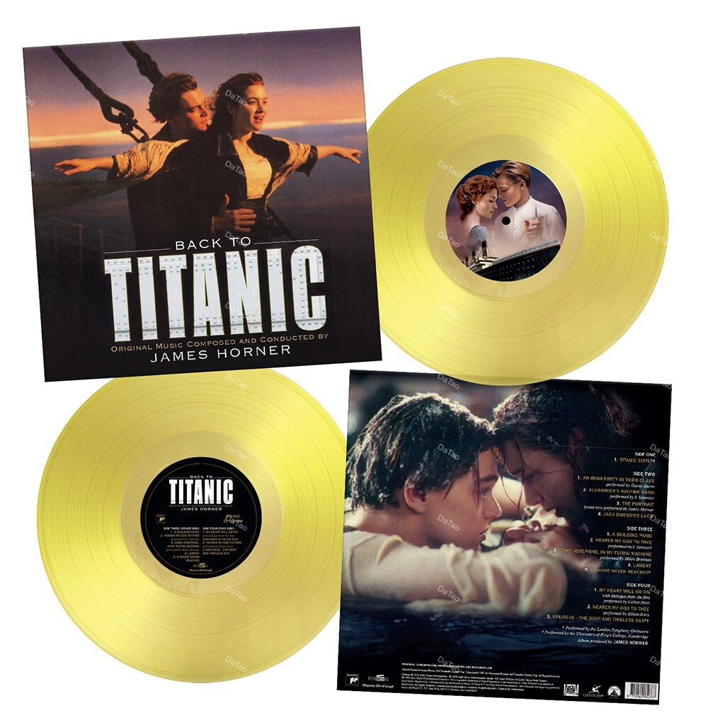 【預購】【全新限量透黃彩膠2LP】重返鐵達尼號Back To Titanic/電影音樂選/180g/典藏編號豪華版