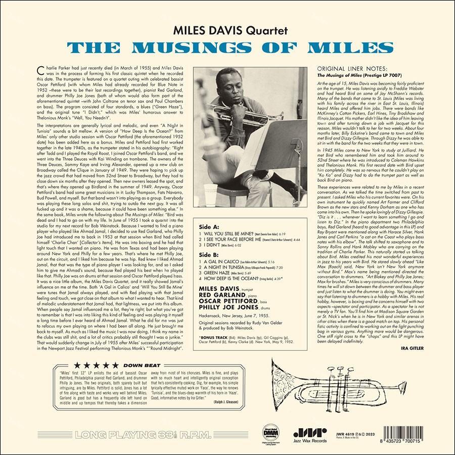【全新限量原生黑膠】邁爾士戴維斯 Miles Davis-The Musings Of Miles/180g：圖片 2
