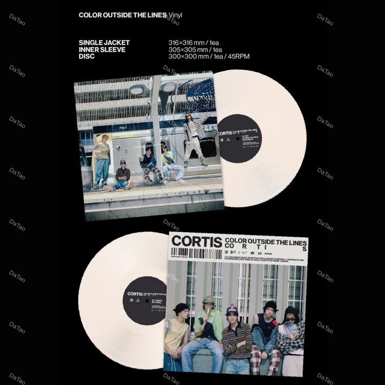 【預購】【全新限量白色彩膠45轉EP】CORTIS-COLOR OUTSIDE THE LINES/1st EP/Interscope：圖片 3