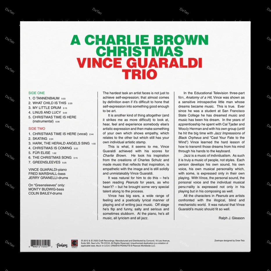 【全新限量動態圖膠】查理布朗的聖誕節 A Charlie Brown Christmas/180g/60週年/史努比：圖片 4