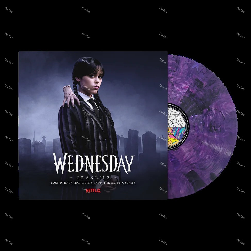 【預購】【全新透紫黑彩膠】星期三 Wednesday: 第二季Season 2/Netflix影劇原聲帶