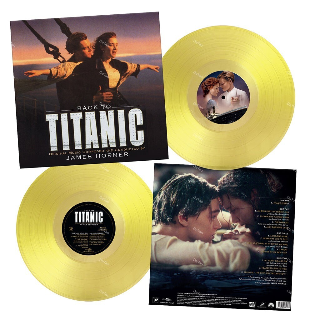 【全新限量透黃彩膠2LP】重返鐵達尼號Back To Titanic/電影音樂選/180g/典藏編號豪華版