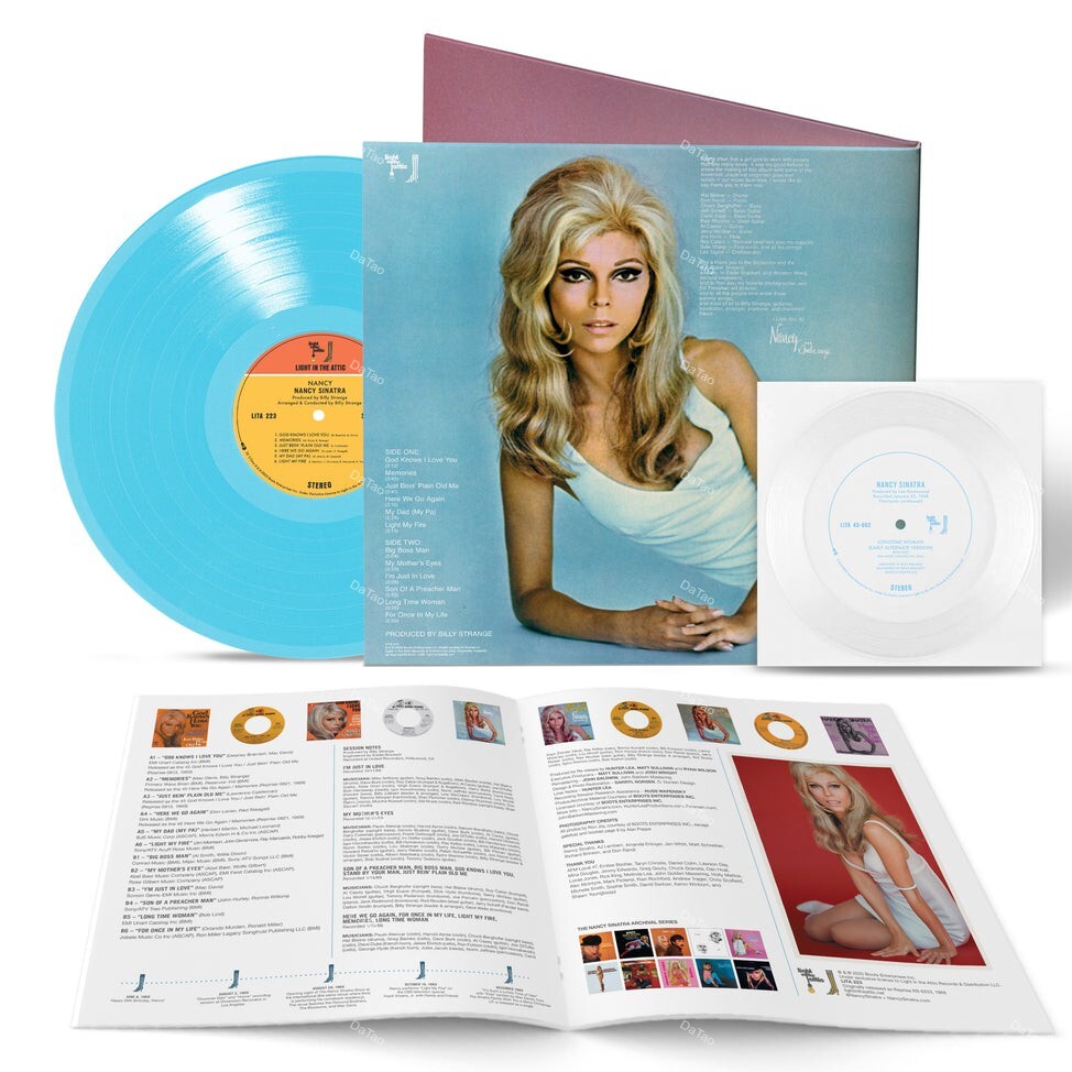 【預購】【全新藍色彩膠】南西辛納屈Nancy Sinatra-同名專輯Nancy/母帶重製/德國壓片/贈軟膠唱片(隨機簽名)