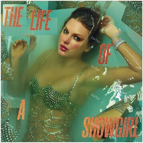 【預購】【全新Orange Glitter彩膠】泰勒絲Taylor Swift-The Life of a Showgirl：圖片 4