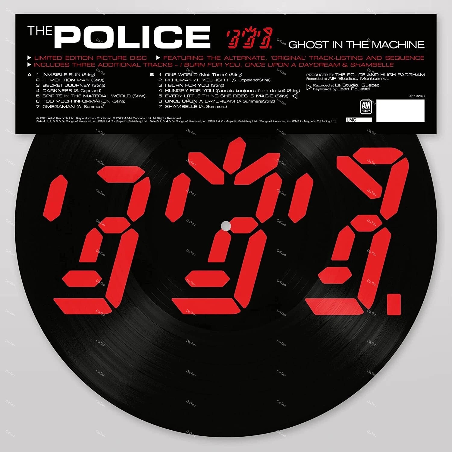 【全新限量圖片膠】警察樂團 The Police - Ghost In The Machine/457 324-8
