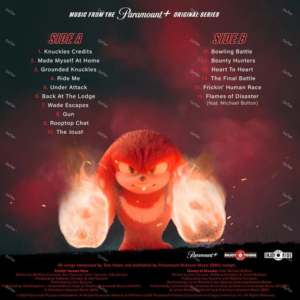 【全新限量紅白彩膠】Knuckle/音速小子/影集原聲帶/Tom Howe/限量300張:圖片 2