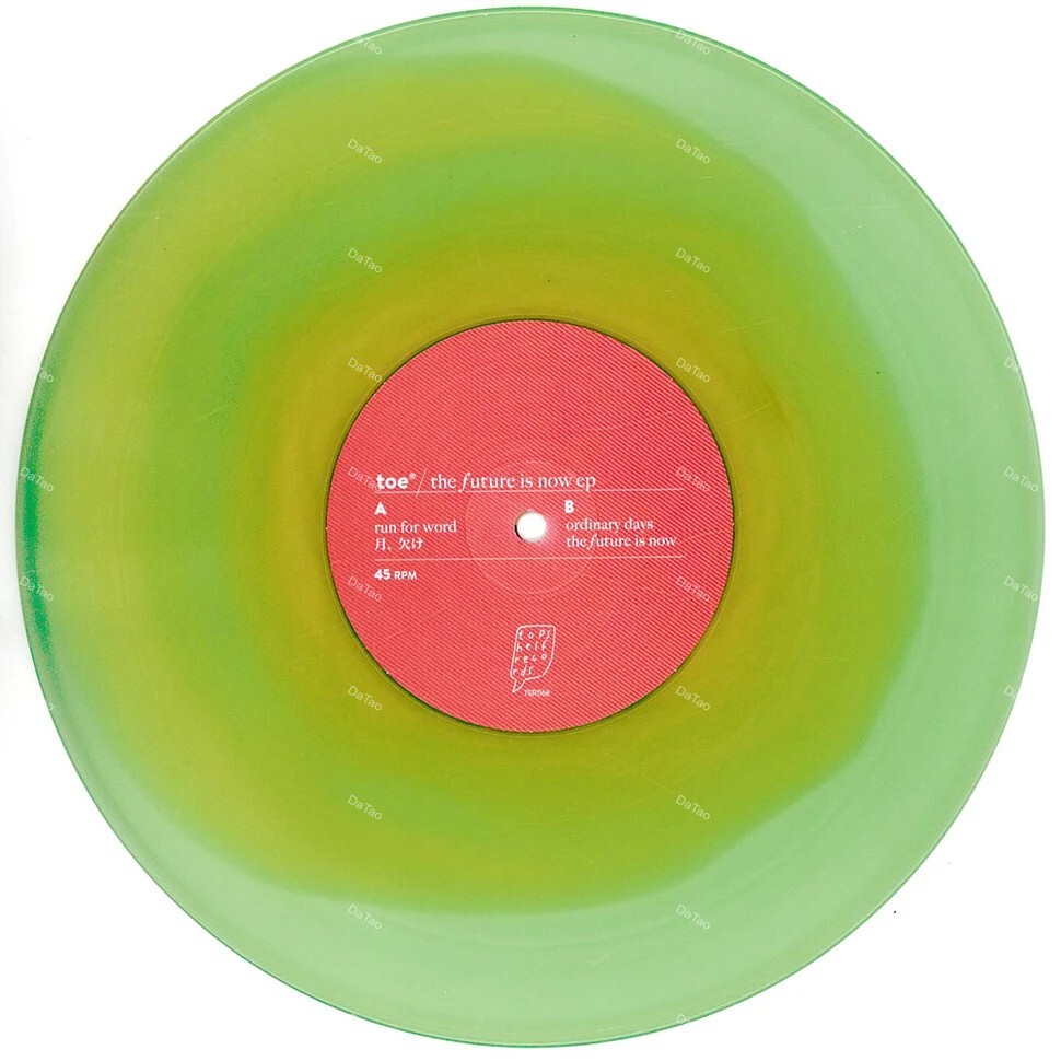 【全新限量45轉10吋透綠黃月光彩膠EP】toe - The Future Is Now/TSR068:圖片 3
