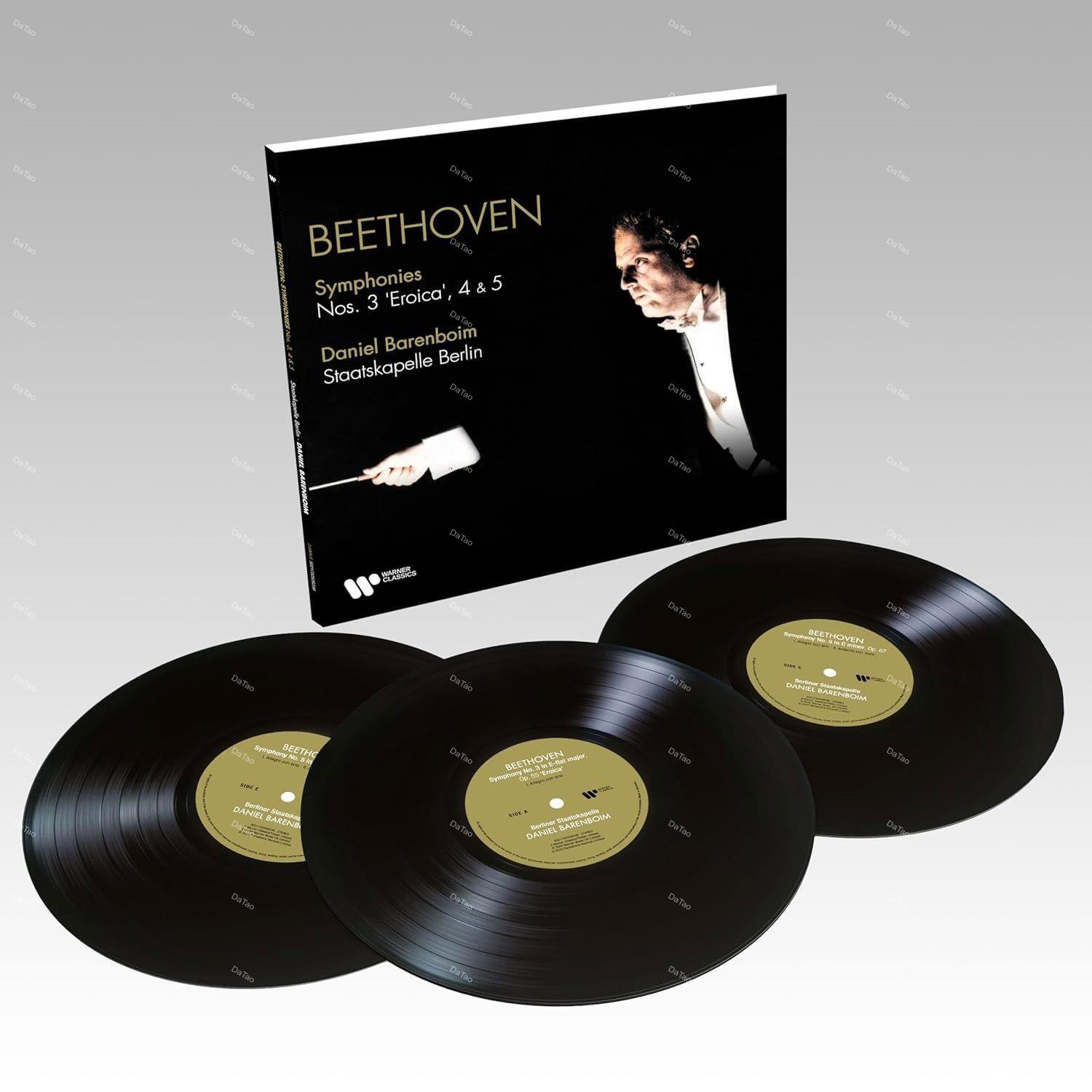 【全新黑膠3LP】貝多芬 Beethoven-第3,4,5號交響曲/巴倫波因 Barenboim-柏林國家管弦樂團:圖片 2