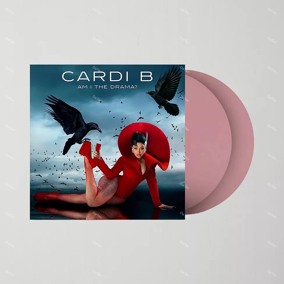 【全新限量淡粉彩膠2LP】Cardi B-AM I THE DRAMA?/卡蒂B-嘻哈女帝全是戲/Atlantic
