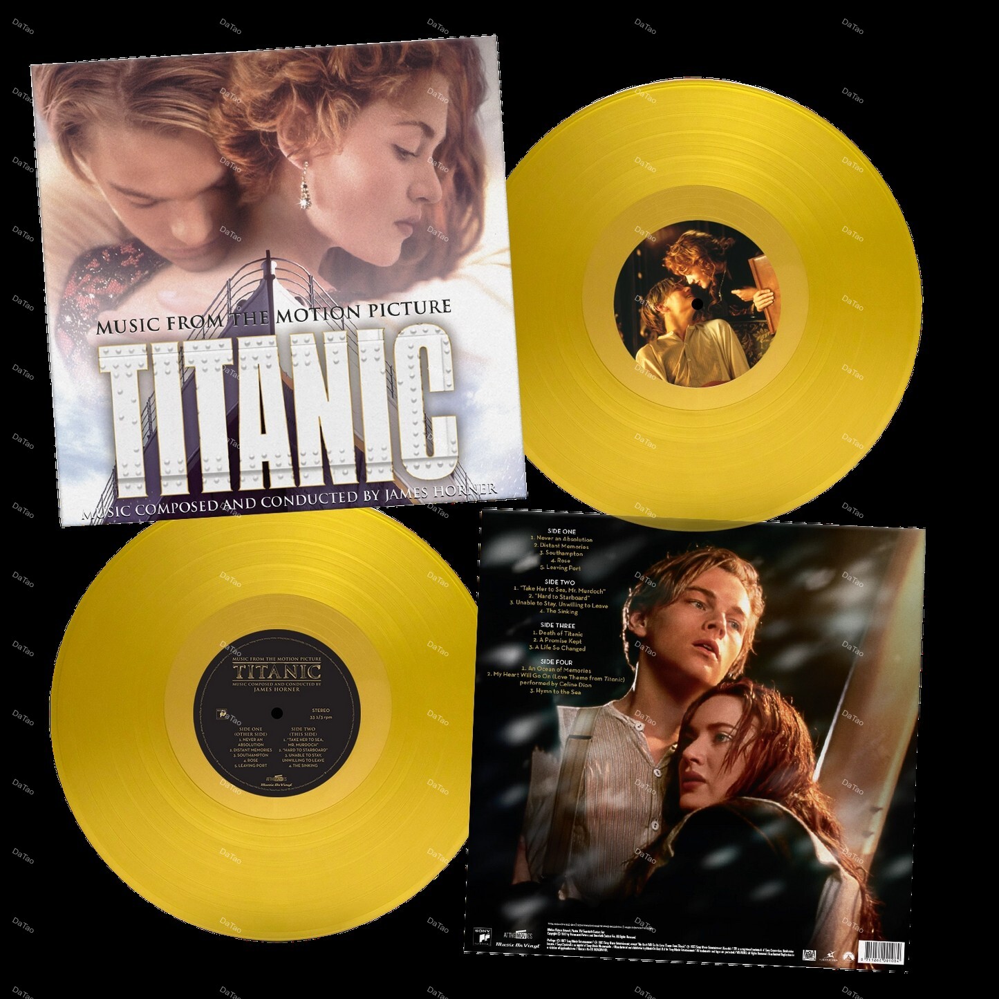 【全新限量透黃彩膠2LP】鐵達尼號 Titanic/電影原聲帶/180g/典藏編號/席琳狄翁/MOVATM100：圖片 3