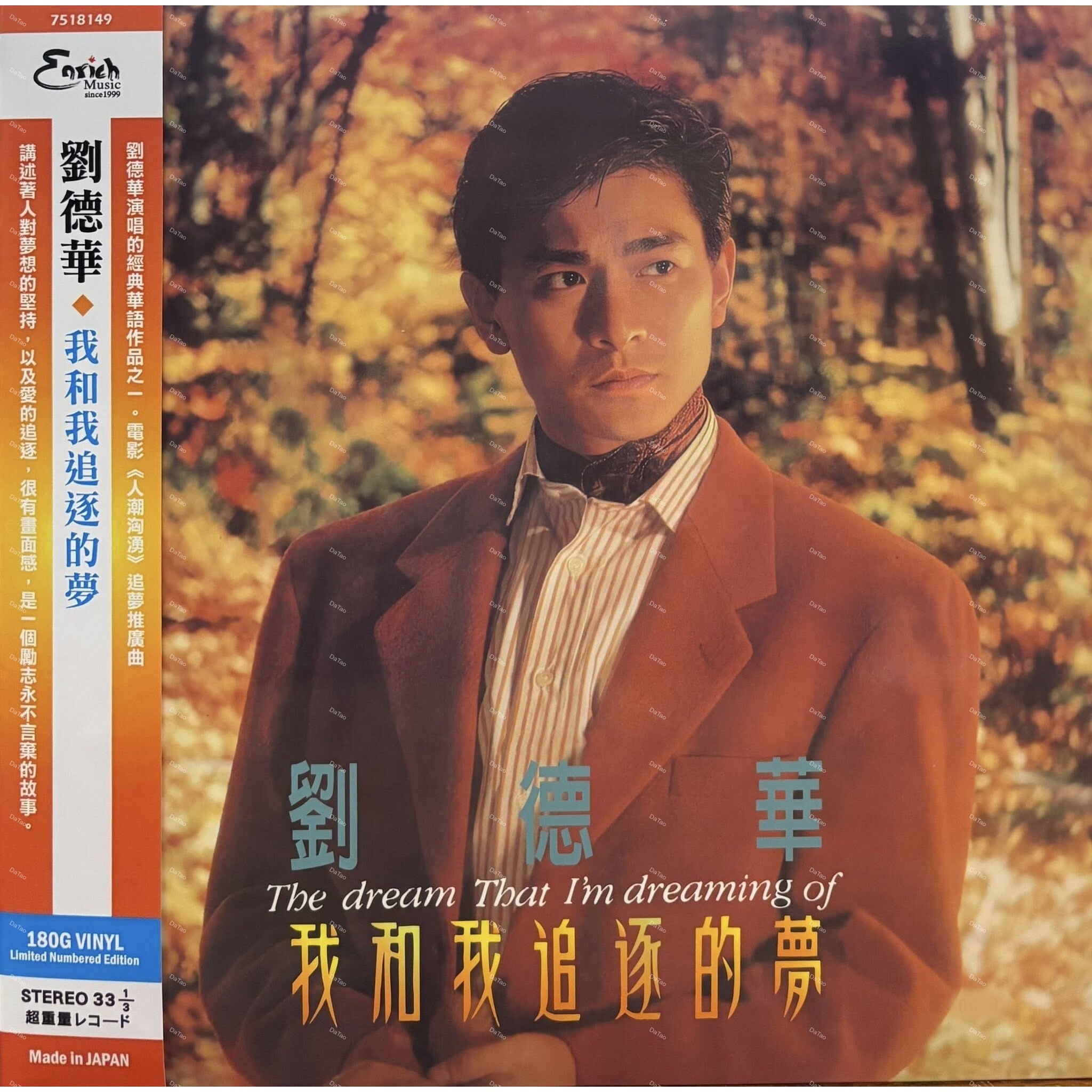 【全新限量黑膠】劉德華 Andy Lau-我和我追逐的夢 The dream that I'm dreaming of