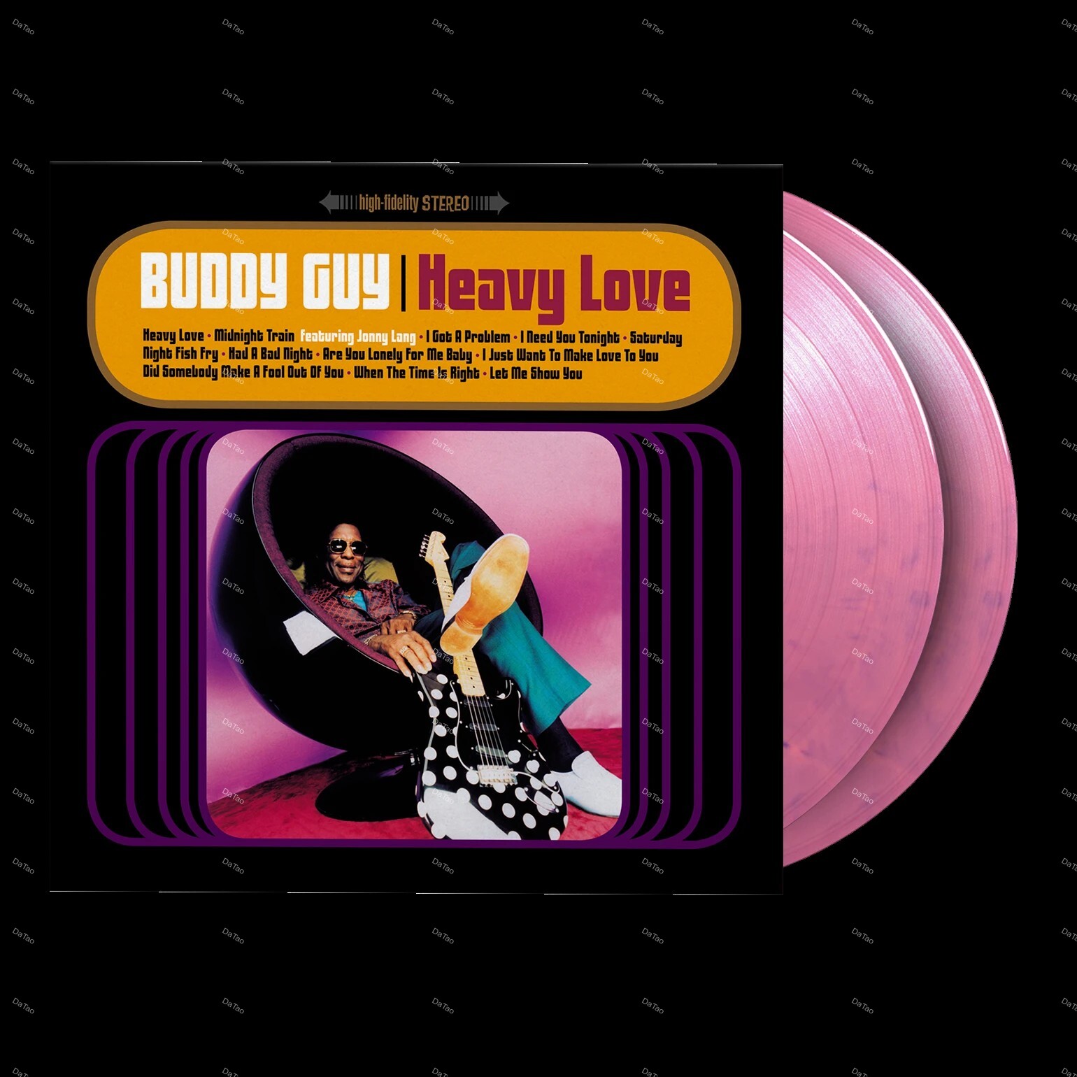 【全新限量粉紫石紋彩膠2LP】巴弟蓋 Buddy Guy - Heavy Love/180g/典藏編號/25週年