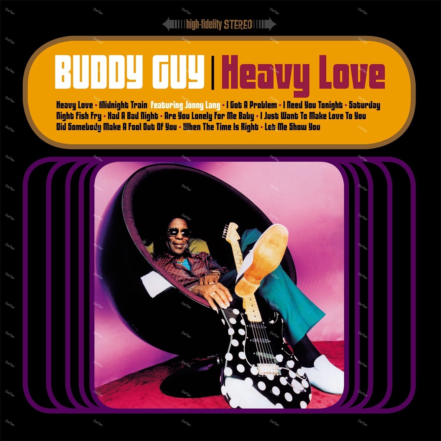 【全新限量粉紫石紋彩膠2LP】巴弟蓋 Buddy Guy - Heavy Love/180g/典藏編號/25週年：圖片 2
