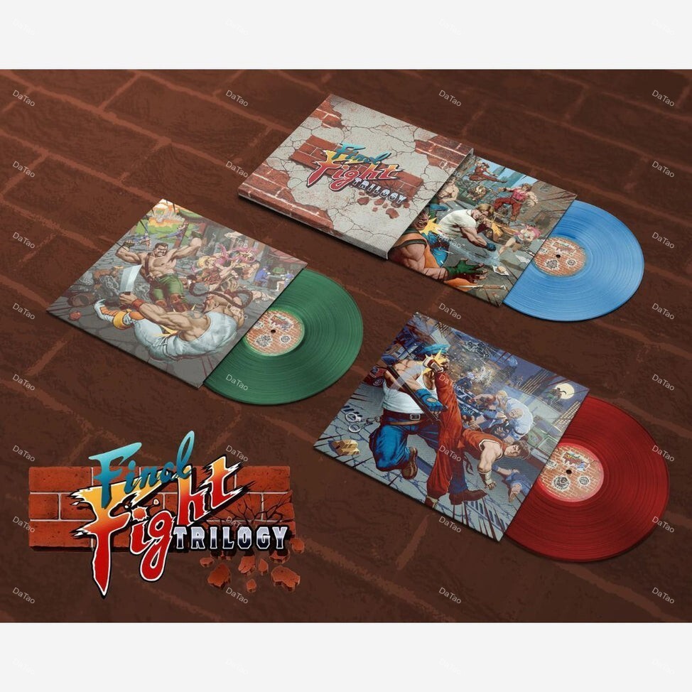 【預購】【全新藍綠紅彩膠3LP盒裝】街頭快打三部曲 Final Fight Trilogy/超任版:圖片 3