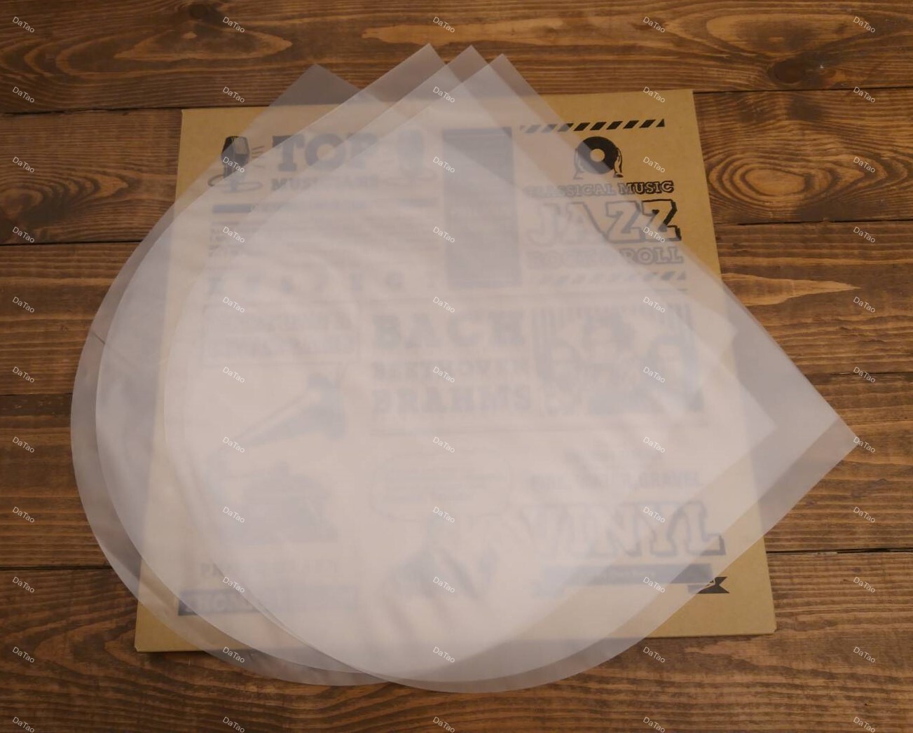 [100個] 厚半圓形 防靜電高品質 黑膠唱片內袋(內套) 洗後更換最宜 精準裁切完全服貼 原廠等級 HDPE