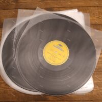 [100個] 半圓形內袋 內套 12吋黑膠唱片 清洗更換 收藏保存 抗靜電 台灣製 HDPE材質