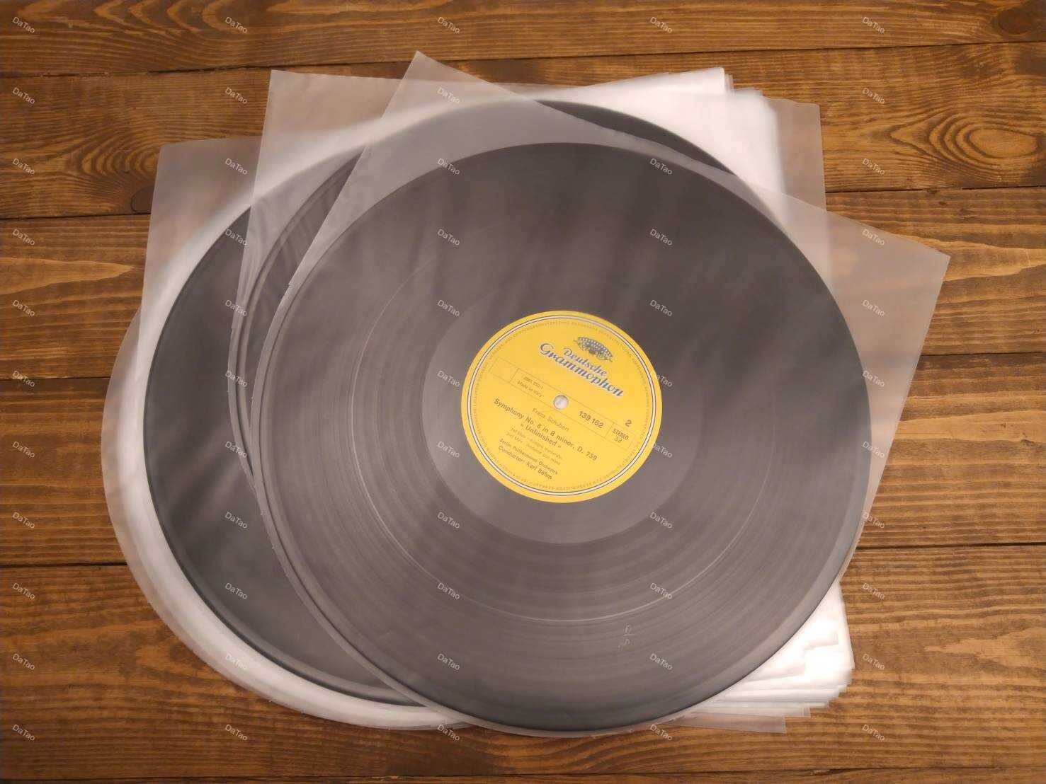 [100個] 半圓形內袋 內套 12吋黑膠唱片 清洗更換 收藏保存 抗靜電 台灣製 HDPE材質