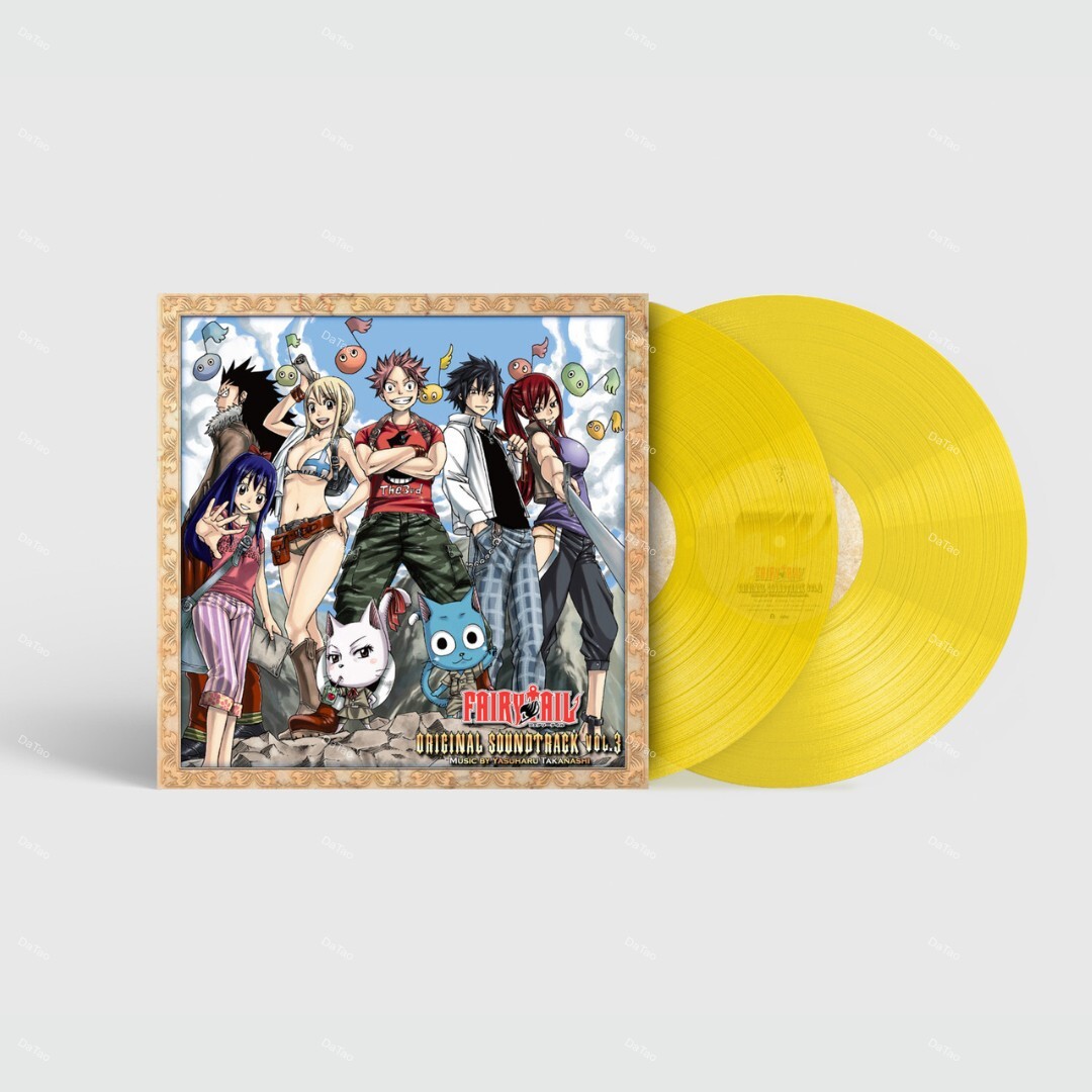 【預購】【全新透明黃彩膠】高梨康治Yasuharu Takanashi-FAIRY TAIL OST Vol.3/PONY CANYON/PCJG-00018：圖片 2