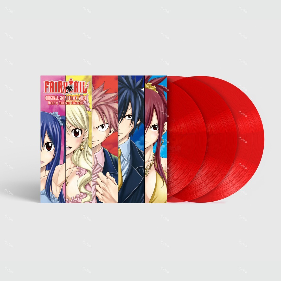 【預購】【全新紅色彩膠3LP】高梨康治 - 魔導少年 FAIRY TAIL 動畫原聲帶 Vol.4:圖片 2