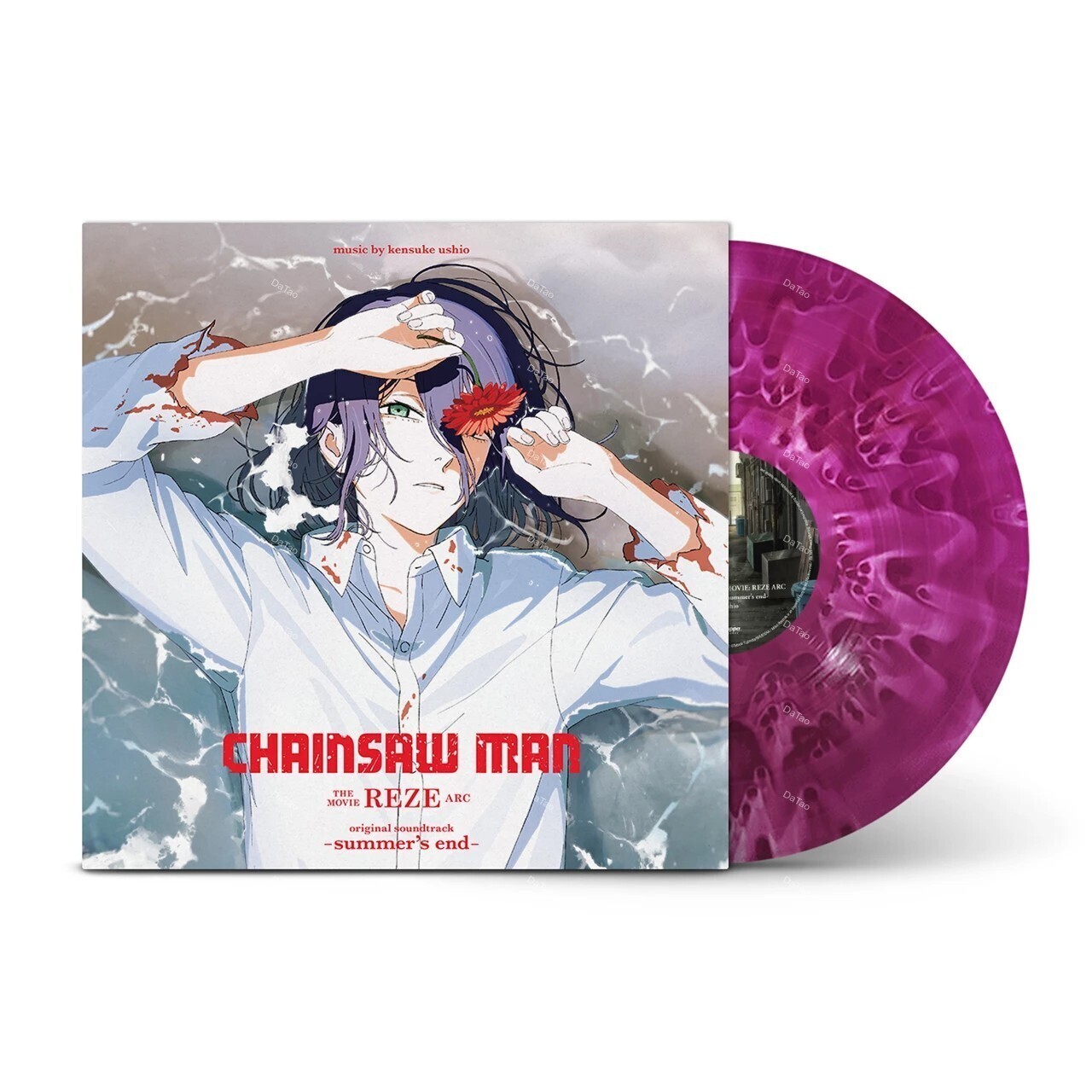 【預購】【全新限量葡萄紫石紋彩膠】鏈鋸人：蕾潔篇 Chainsaw Man the Movie: Reze Arc/動畫原聲帶
