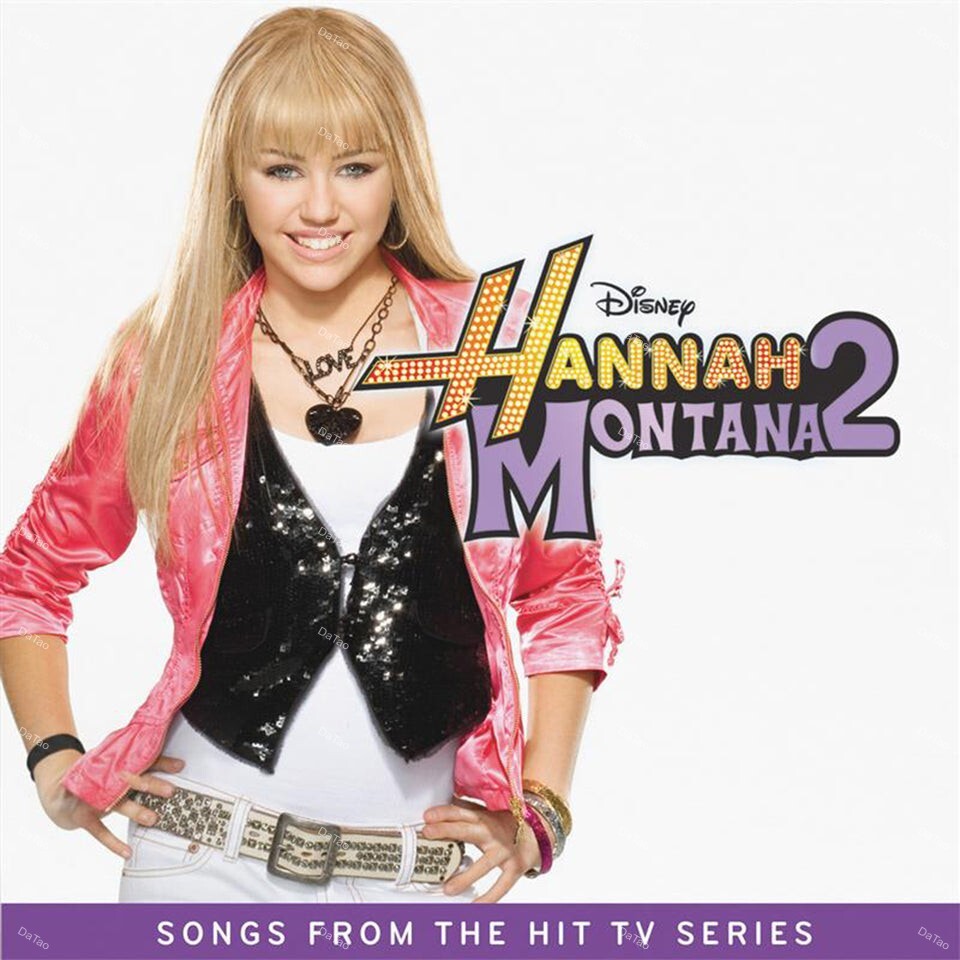【全新半黑白潑濺彩膠】孟漢娜 2 Hannah Montana 2/影劇原聲帶/Miley Cyrus:圖片 2
