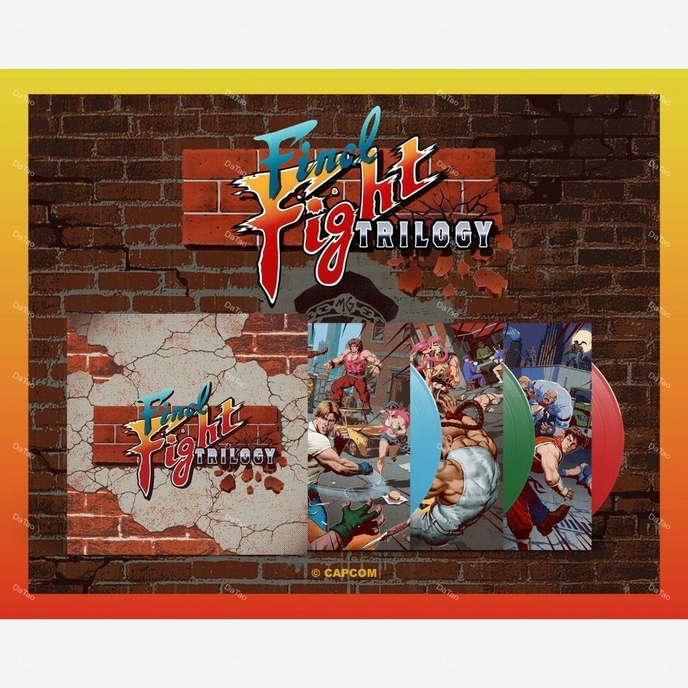 【全新藍綠紅彩膠3LP盒裝】街頭快打三部曲 Final Fight Trilogy/超任版:圖片 2