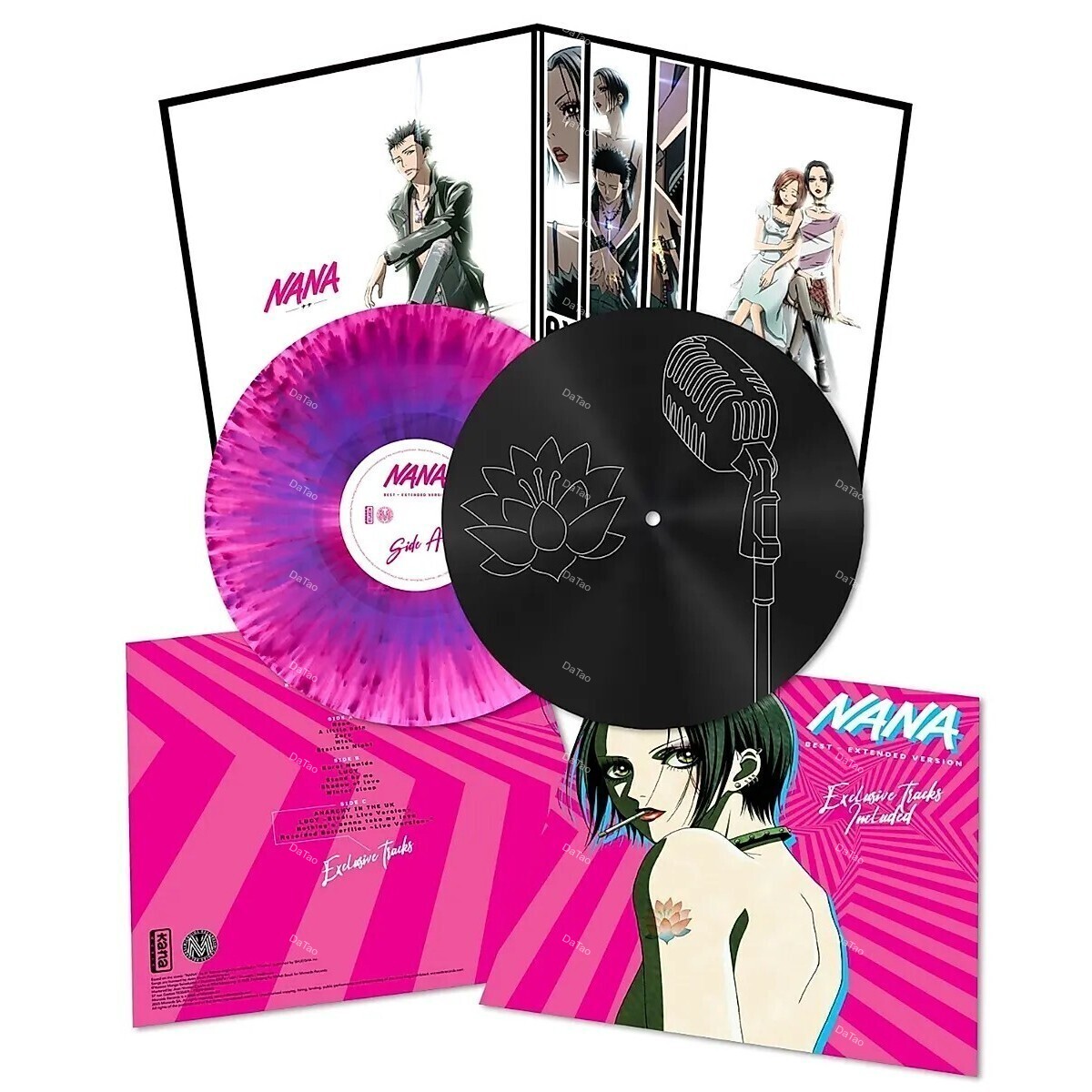 【預購】【全新限量粉紫噴濺彩膠&黑膠2LP】NANA: Best (Extended Version)/動畫原聲帶精選/土屋安娜:圖片 3