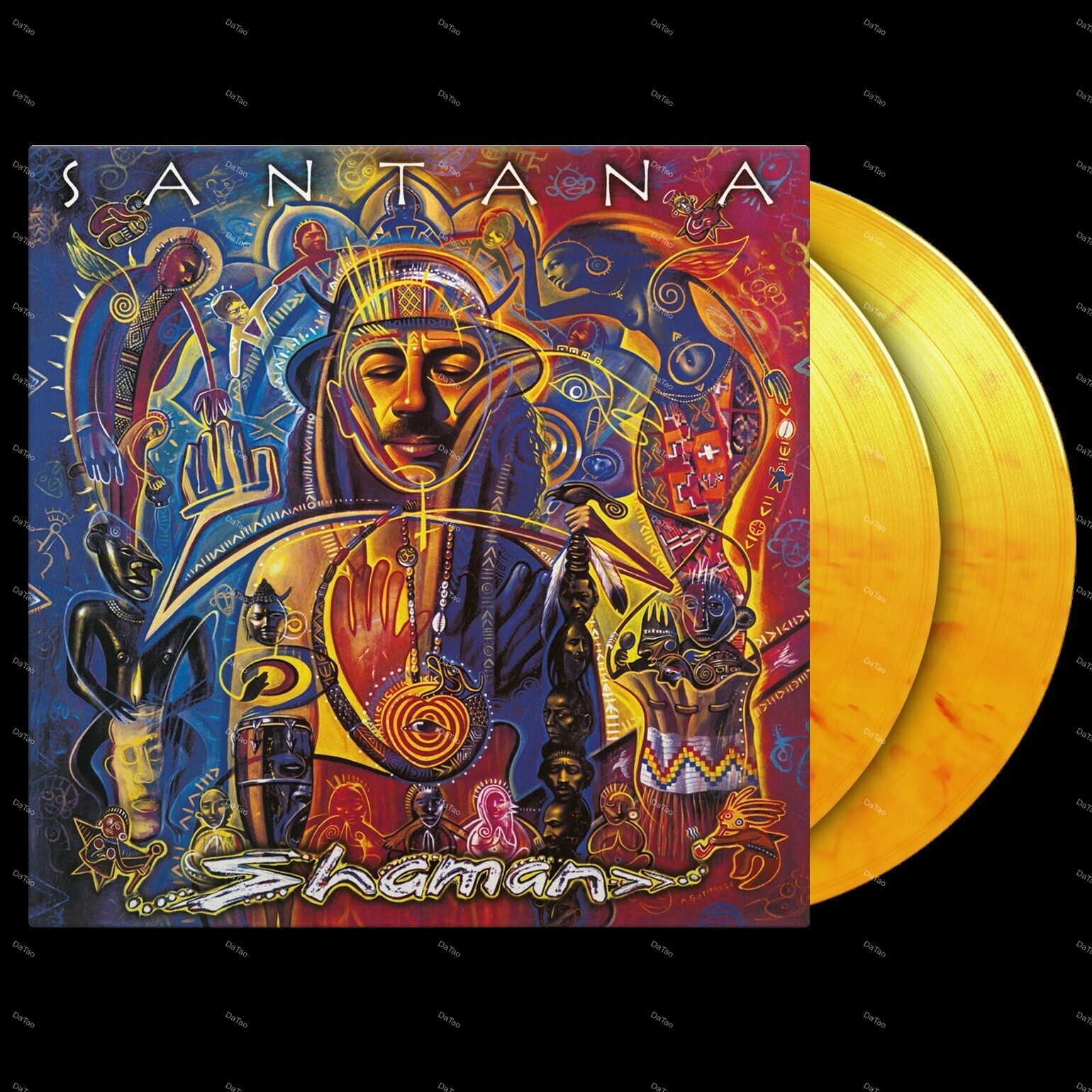 【全新限量黃橘石紋彩膠2LP】山塔那 Santana-魔法師 Shaman/180g/典藏編號/MOVLP3599
