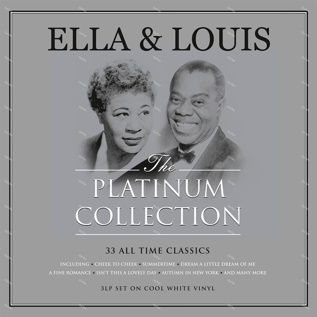 【全新白彩膠3LP】Ella Fitzgerald & Louis Armstrong-The Platinum…:圖片 2