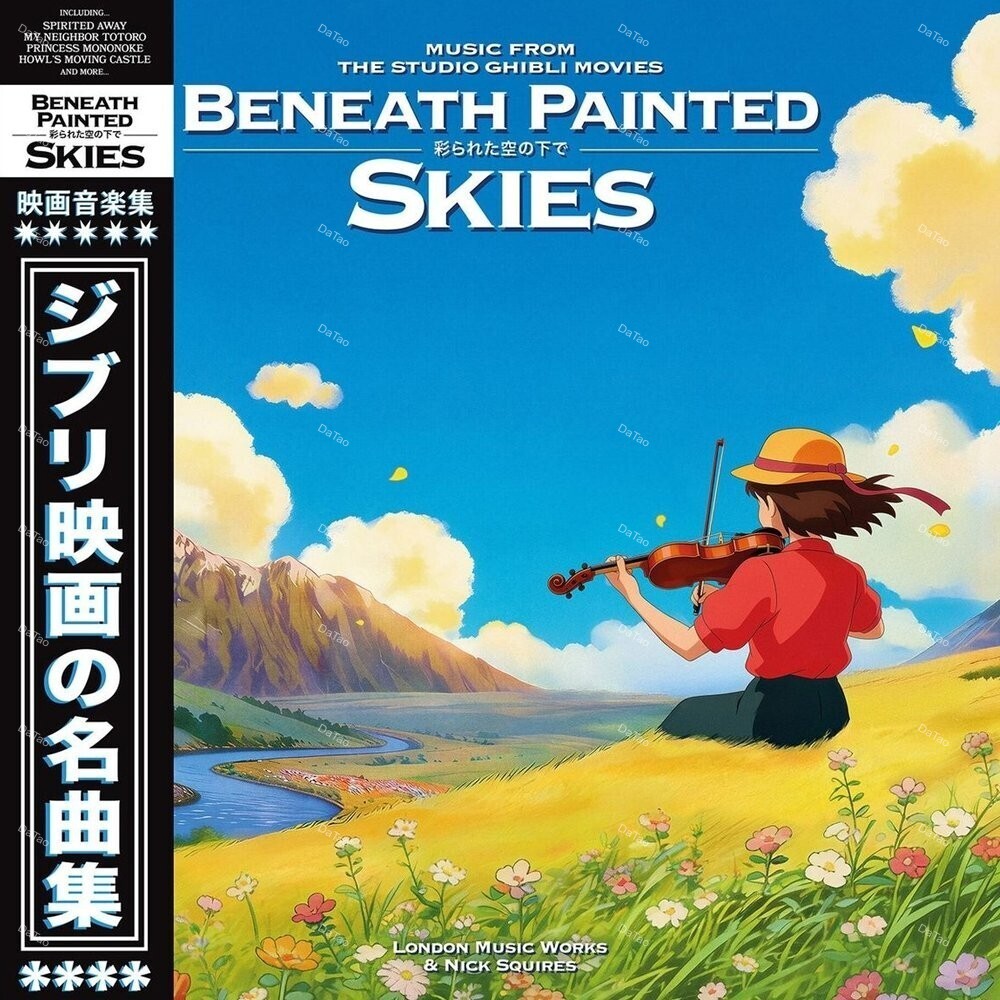 【預購】【全新藍彩膠2LP】吉卜力電影名曲交響輯 Beneath Painted Skies: Music From The…:圖片 2
