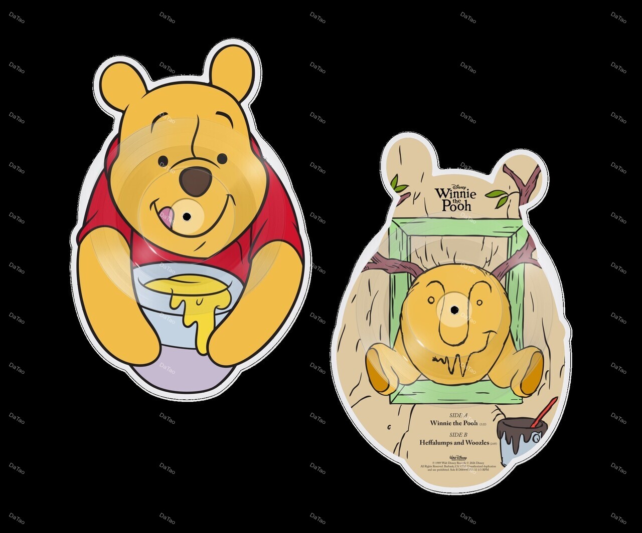 【預購】【全新形狀膠10吋單曲】小熊維尼 Winnie the Pooh/ 動畫原聲帶/D004983711:圖片 4