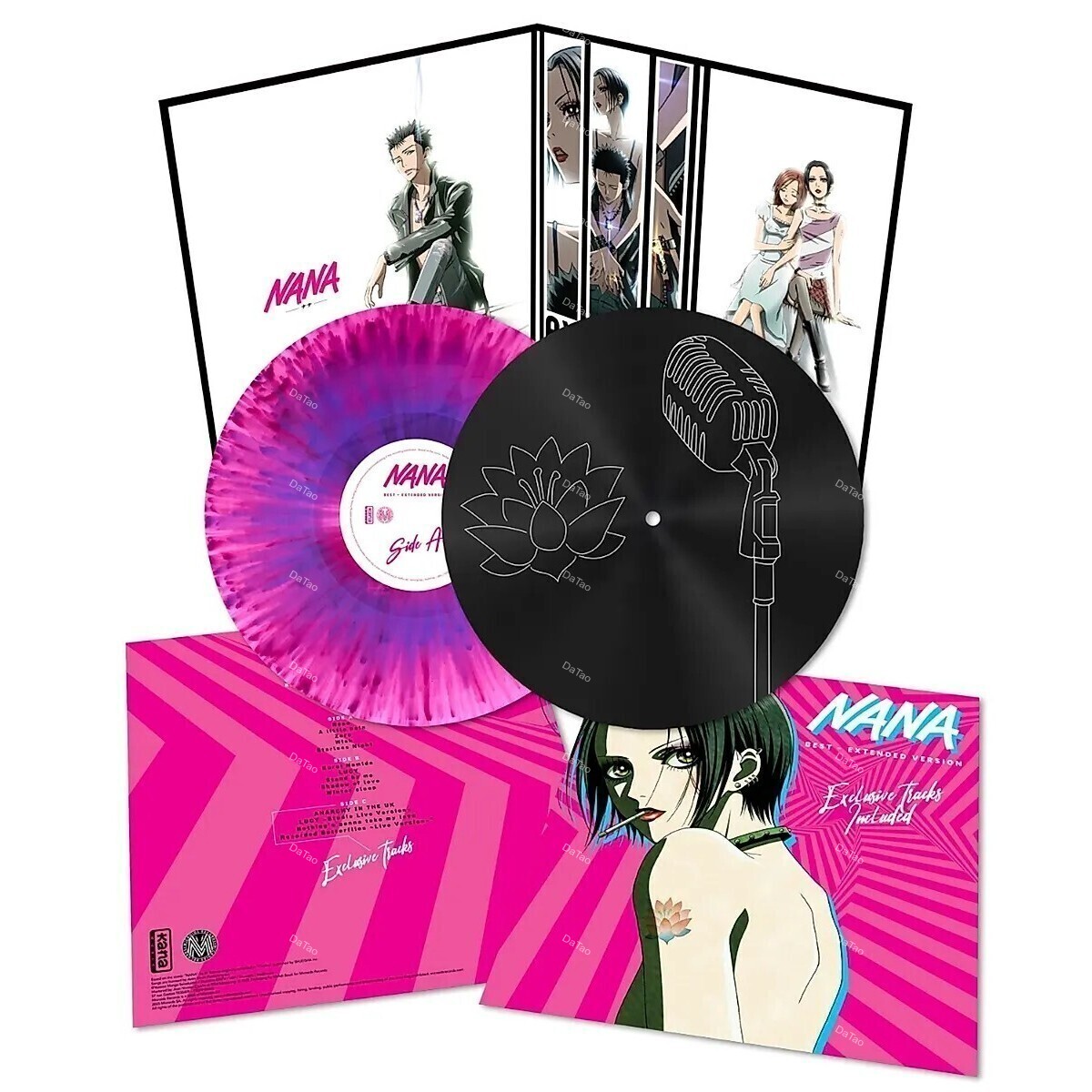 【預購】【全新限量粉紫噴濺彩膠&黑膠2LP】NANA: Best (Extended Version)/動畫原聲帶精選/土屋安娜:圖片 3