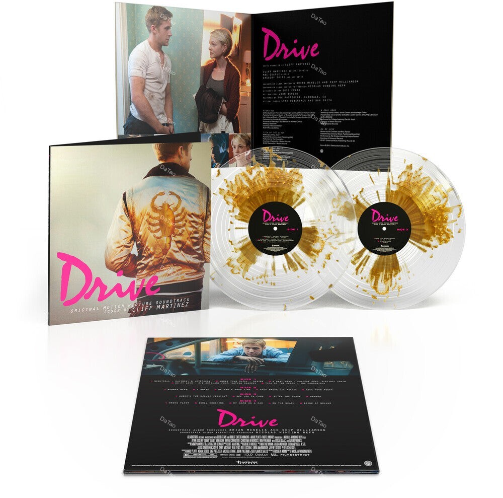 【全新透明金色潑濺彩膠2LP】落日車神 Drive/電影原聲帶/15週年/Cliff Martinez:圖片 2