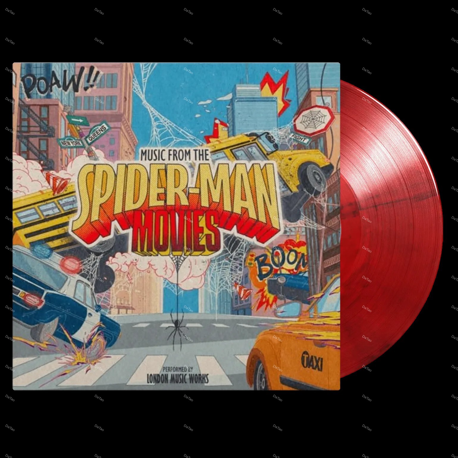 【全新紅石紋彩膠】Music From Spider-Man/電影原聲帶配樂/蜘蛛人/倫敦音樂作品交響樂團