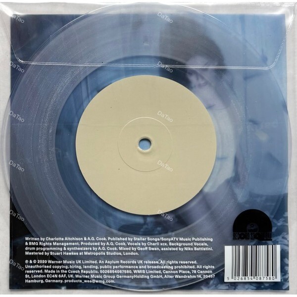 【全新限量水晶膠45轉7吋單曲】酷娃恰莉 Charli XCX - Party 4U/RSD 2026/B面蝕刻：圖片 2