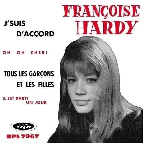 【全新黑膠45轉7吋EP】馮絲華哈蒂 Francoise Hardy - J'suis d'accord/RSD:圖片 2